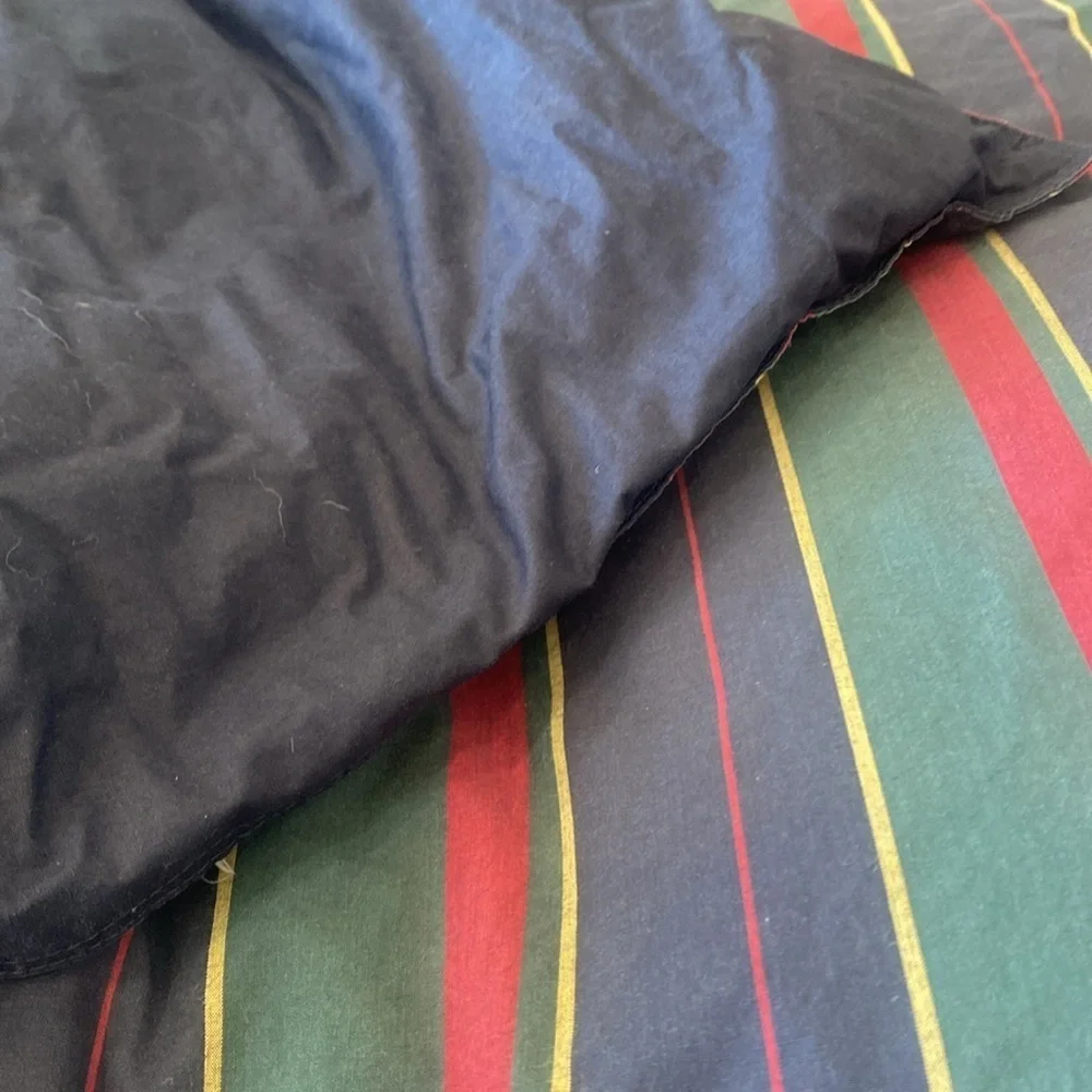 Vintage Rare Ralph Lauren Home Striped Canvas Comforter queen/ full